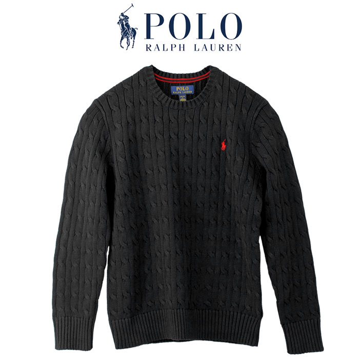 POLO ラルフローレン コットン ケーブルセーター 送料無料