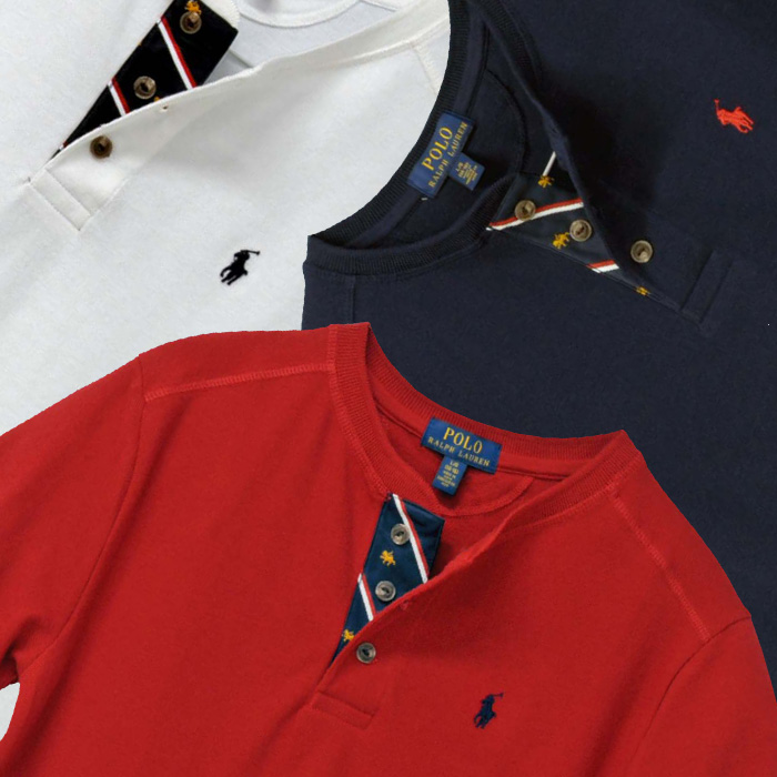 POLO ラルフローレンヘンリーネック半袖Tシャツ 半袖 Tシャツ ボーイズ