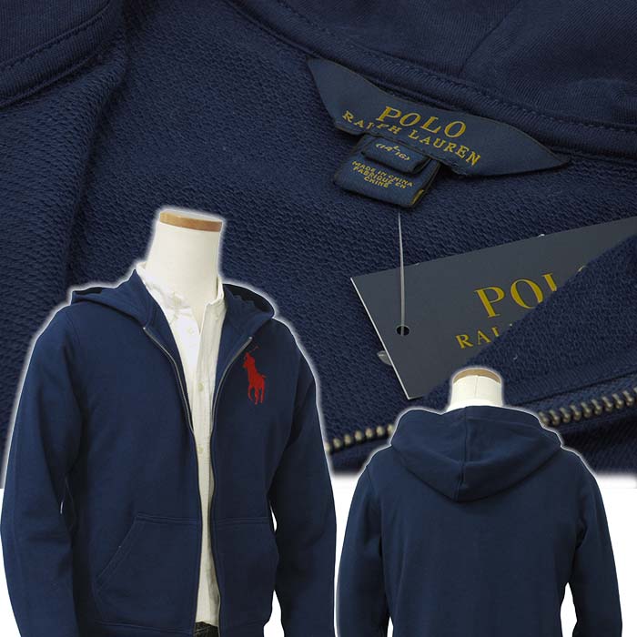 POLO by Ralph Lauren Boy's定番ビッグポニー フルジップ