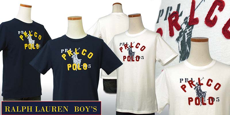 POLO ラルフローレンビッグポニープリントPOLOロゴ半袖Tシャツ