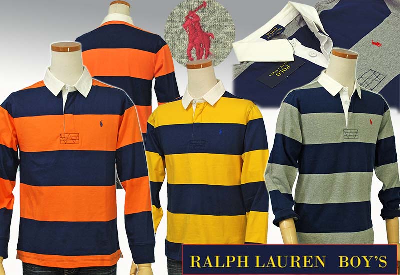 Polo ラルフローレンボーダー 長袖ラガーシャツメンズ レディース 長袖 ポロ ラガ シャツ ボーイズ ポロ ｔシャツの店チープトック